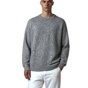 United Colors Of Benetton Sweater XXL Lambswool Preppy Coastal Fall